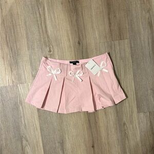 Y2K Forever 21 Light Pink Mini Skirt with Bows